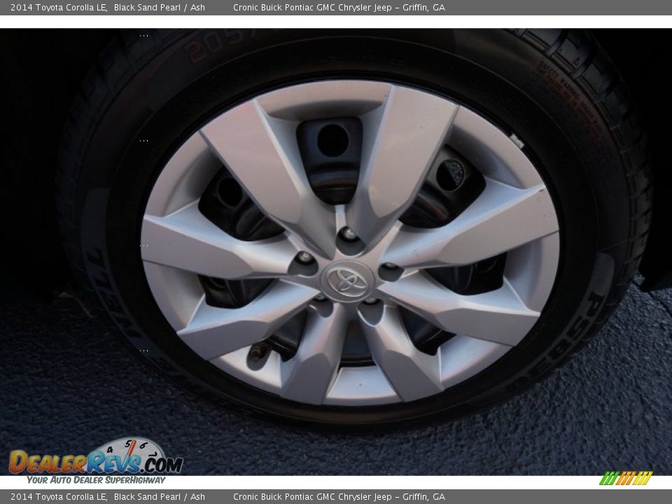 2014 Toyota Corolla LE Black Sand Pearl / Ash Photo #14