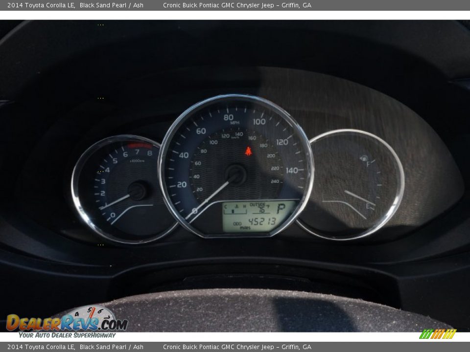 2014 Toyota Corolla LE Black Sand Pearl / Ash Photo #19