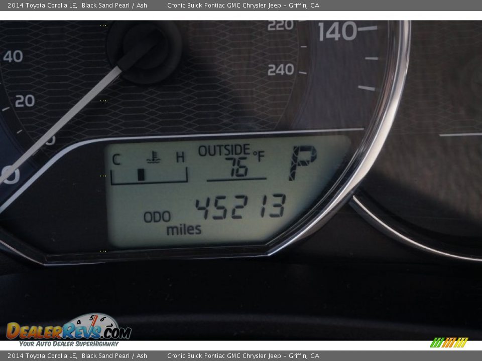 2014 Toyota Corolla LE Black Sand Pearl / Ash Photo #23