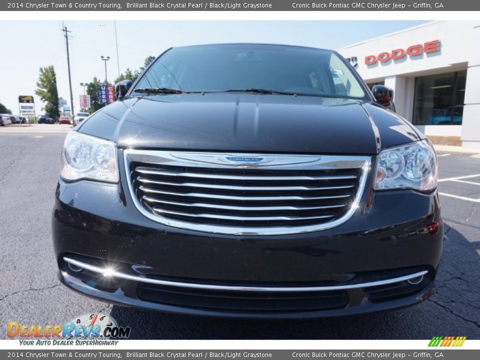 2014 Chrysler Town & Country Touring Brilliant Black Crystal Pearl / Black/Light Graystone Photo #2
