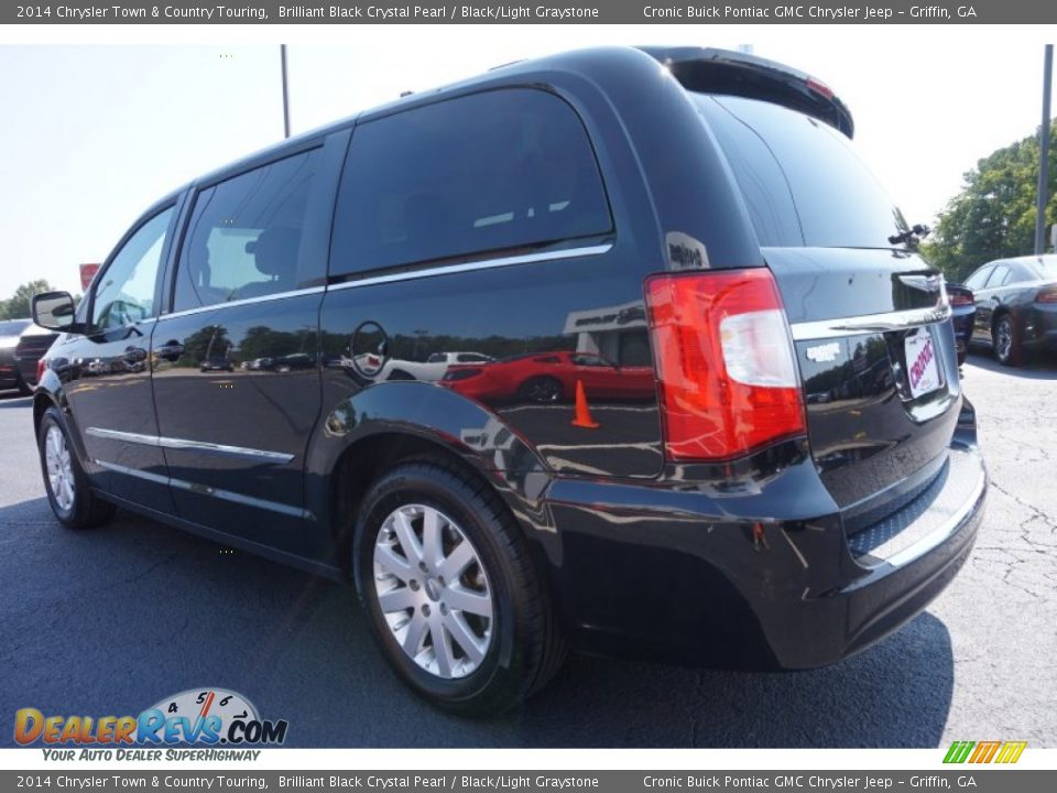 2014 Chrysler Town & Country Touring Brilliant Black Crystal Pearl / Black/Light Graystone Photo #5