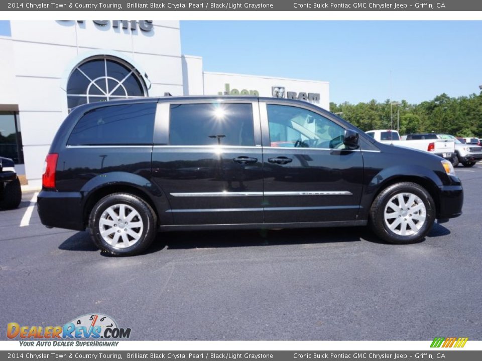 2014 Chrysler Town & Country Touring Brilliant Black Crystal Pearl / Black/Light Graystone Photo #8