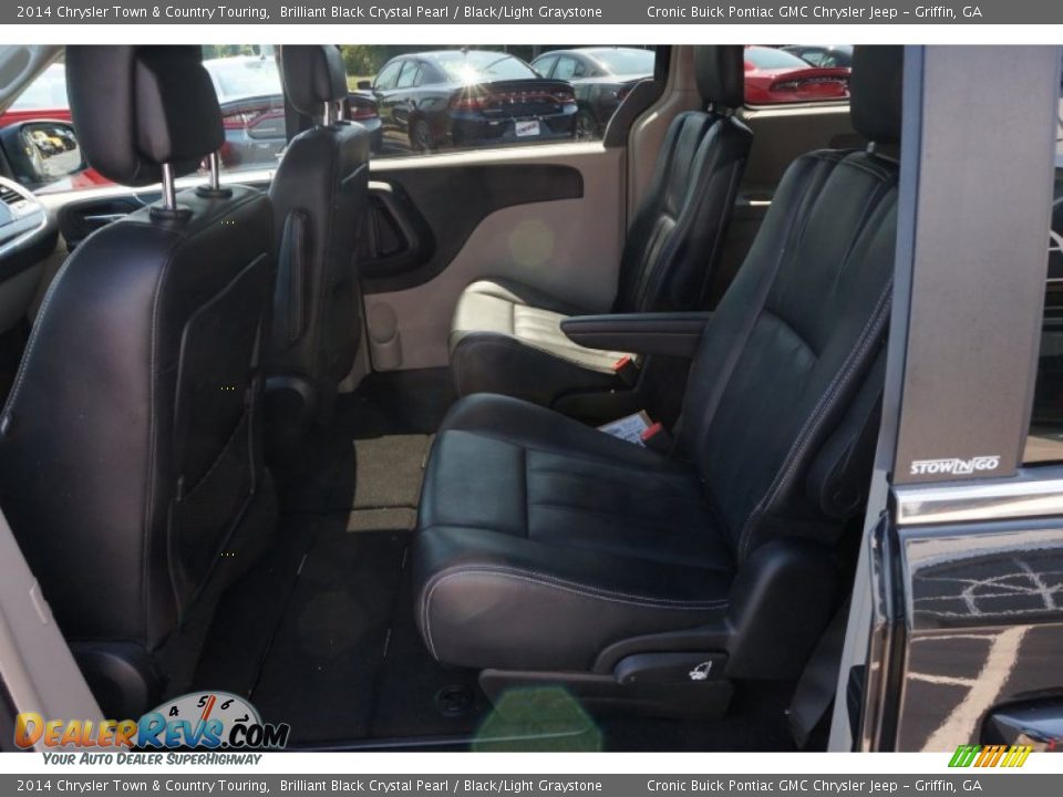 2014 Chrysler Town & Country Touring Brilliant Black Crystal Pearl / Black/Light Graystone Photo #13