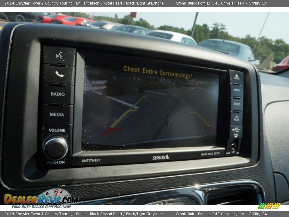 2014 Chrysler Town & Country Touring Brilliant Black Crystal Pearl / Black/Light Graystone Photo #24