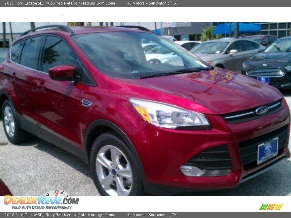 2016 Ford Escape SE Ruby Red Metallic / Medium Light Stone Photo #1