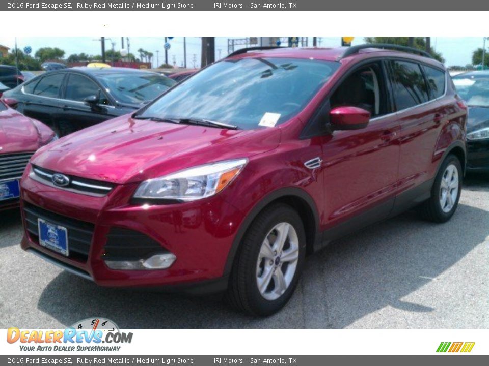2016 Ford Escape SE Ruby Red Metallic / Medium Light Stone Photo #5