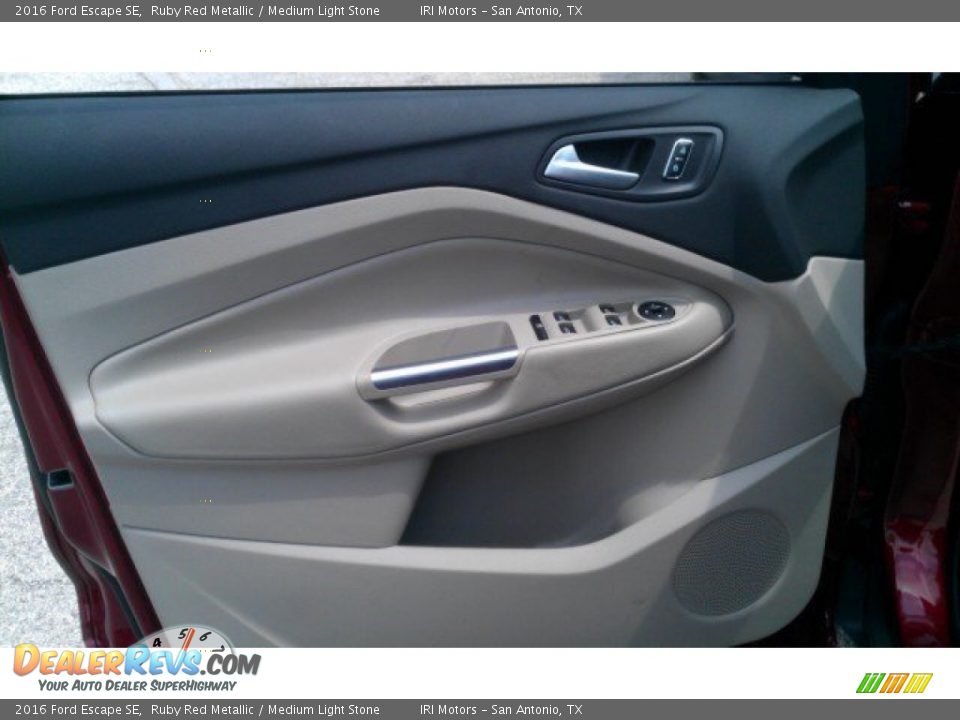 2016 Ford Escape SE Ruby Red Metallic / Medium Light Stone Photo #24