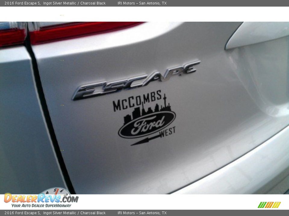 2016 Ford Escape S Ingot Silver Metallic / Charcoal Black Photo #8