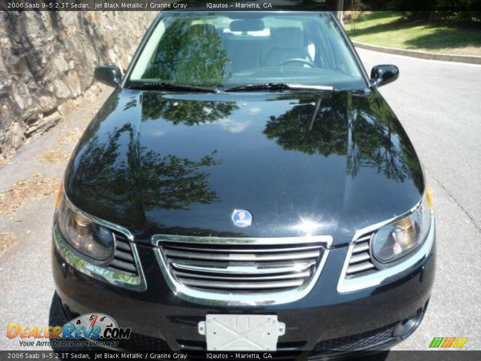 2006 Saab 9-5 2.3T Sedan Jet Black Metallic / Granite Gray Photo #3