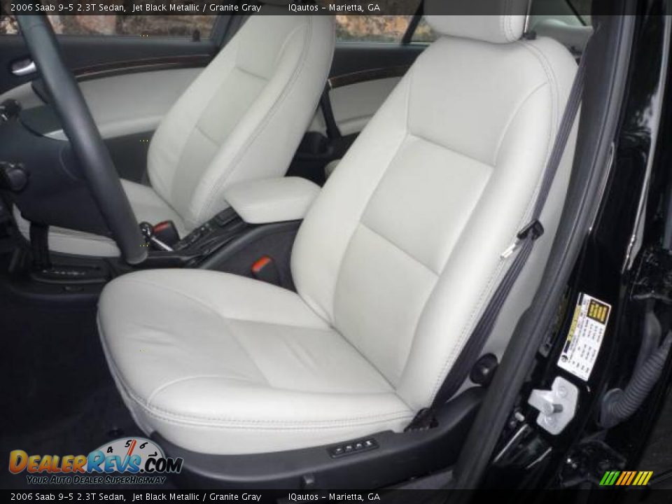 2006 Saab 9-5 2.3T Sedan Jet Black Metallic / Granite Gray Photo #8