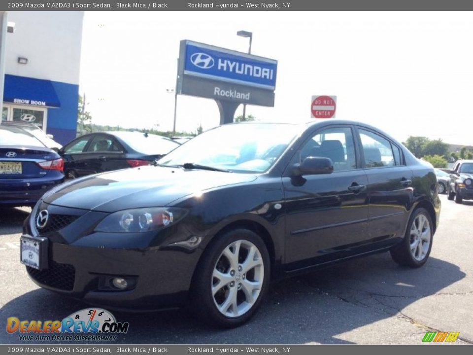 2009 Mazda MAZDA3 i Sport Sedan Black Mica / Black Photo #1