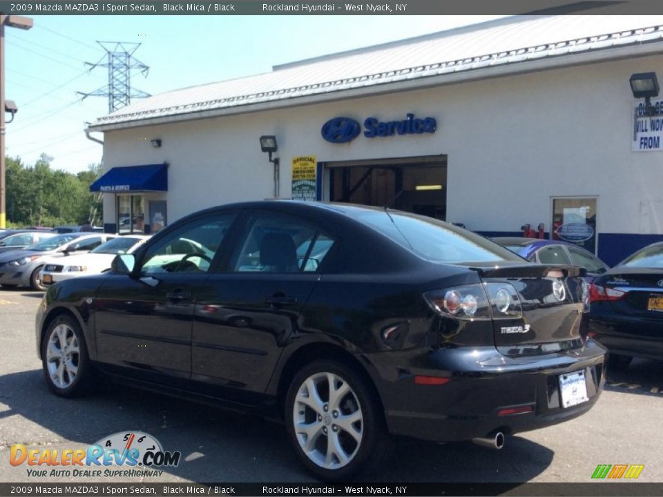 2009 Mazda MAZDA3 i Sport Sedan Black Mica / Black Photo #6