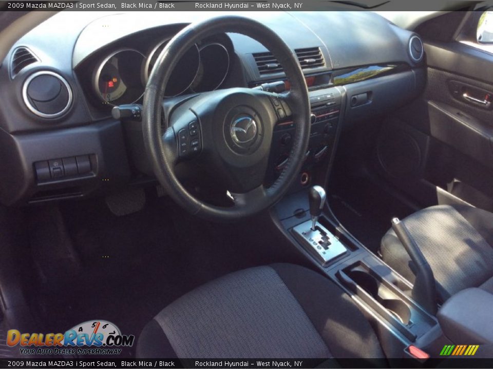 2009 Mazda MAZDA3 i Sport Sedan Black Mica / Black Photo #9