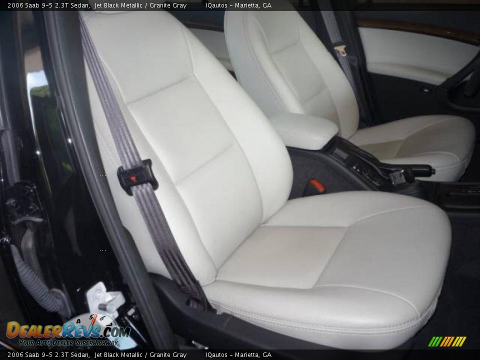 2006 Saab 9-5 2.3T Sedan Jet Black Metallic / Granite Gray Photo #17