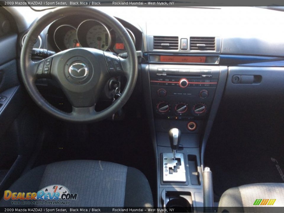 2009 Mazda MAZDA3 i Sport Sedan Black Mica / Black Photo #14