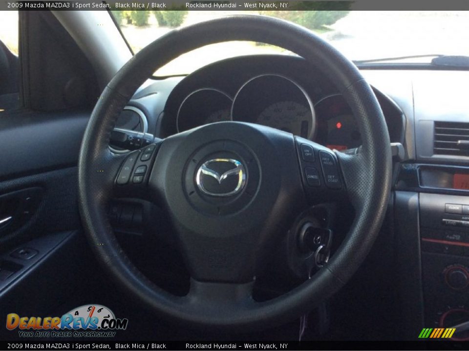 2009 Mazda MAZDA3 i Sport Sedan Black Mica / Black Photo #17
