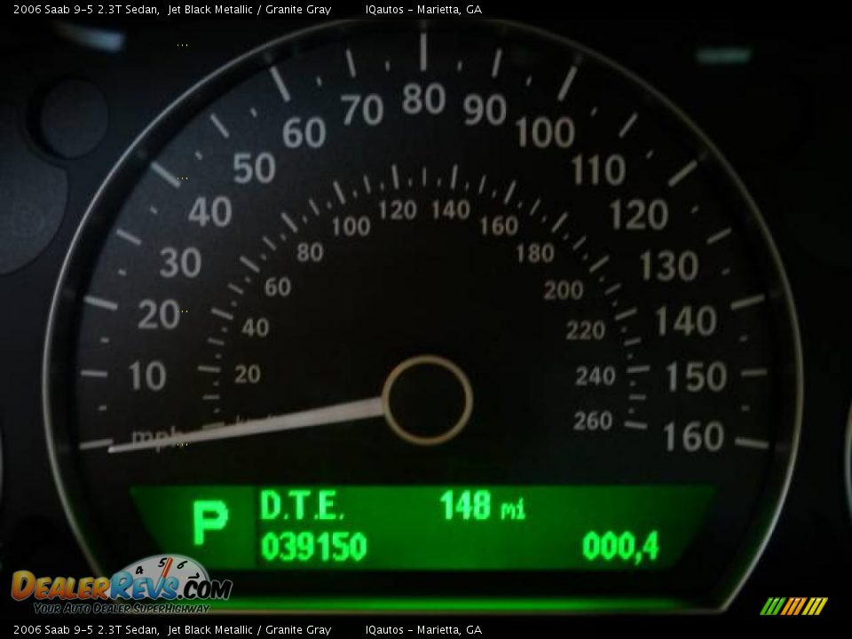 2006 Saab 9-5 2.3T Sedan Jet Black Metallic / Granite Gray Photo #21