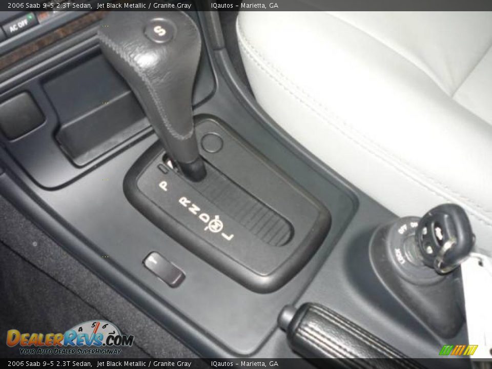 2006 Saab 9-5 2.3T Sedan Jet Black Metallic / Granite Gray Photo #24