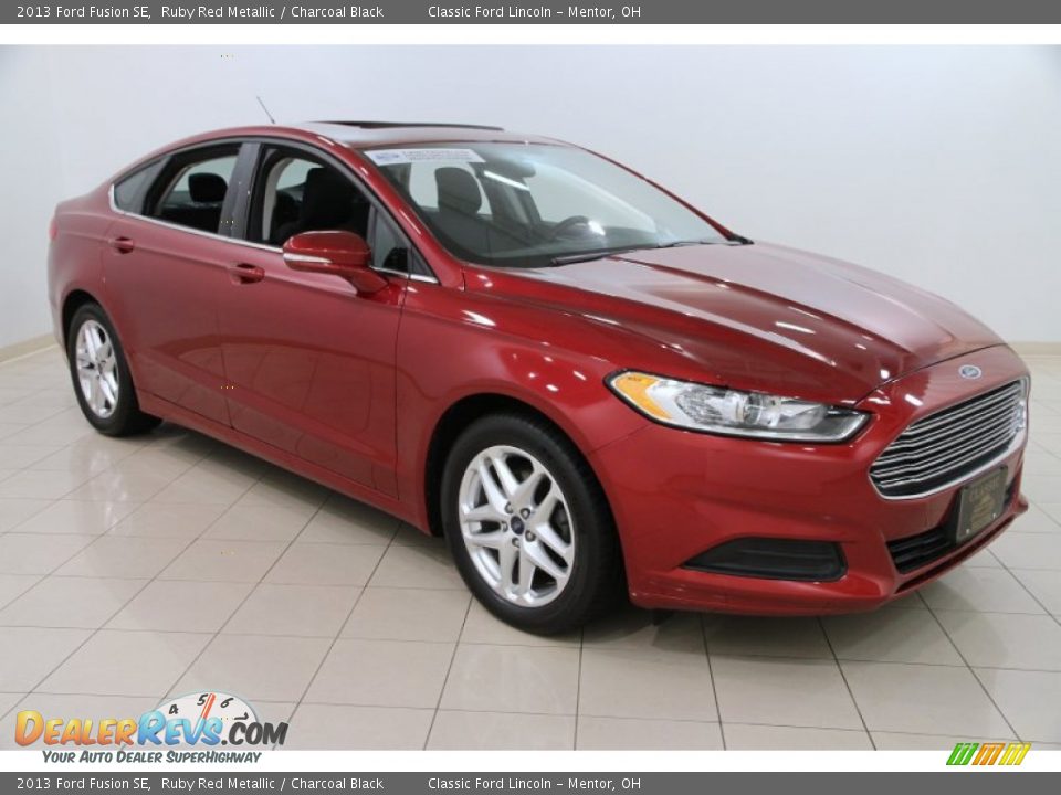 2013 Ford Fusion SE Ruby Red Metallic / Charcoal Black Photo #1