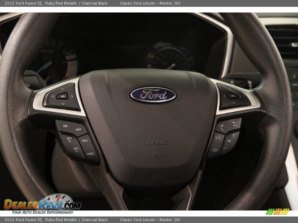 2013 Ford Fusion SE Ruby Red Metallic / Charcoal Black Photo #6