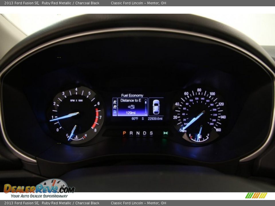2013 Ford Fusion SE Ruby Red Metallic / Charcoal Black Photo #7