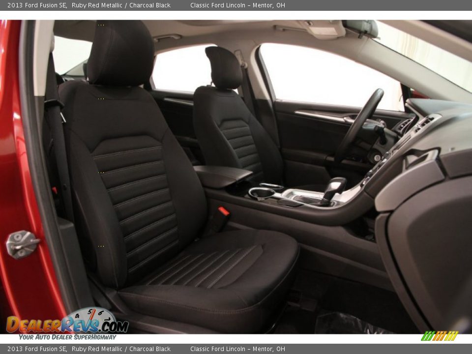 2013 Ford Fusion SE Ruby Red Metallic / Charcoal Black Photo #11