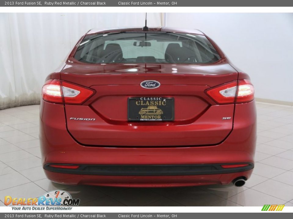 2013 Ford Fusion SE Ruby Red Metallic / Charcoal Black Photo #14