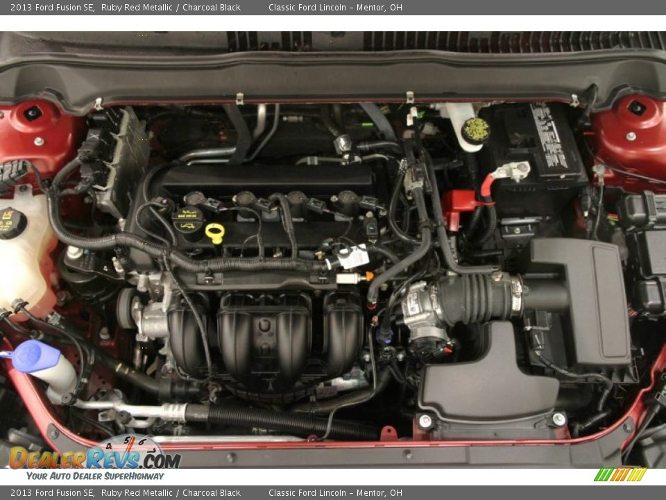 2013 Ford Fusion SE Ruby Red Metallic / Charcoal Black Photo #15