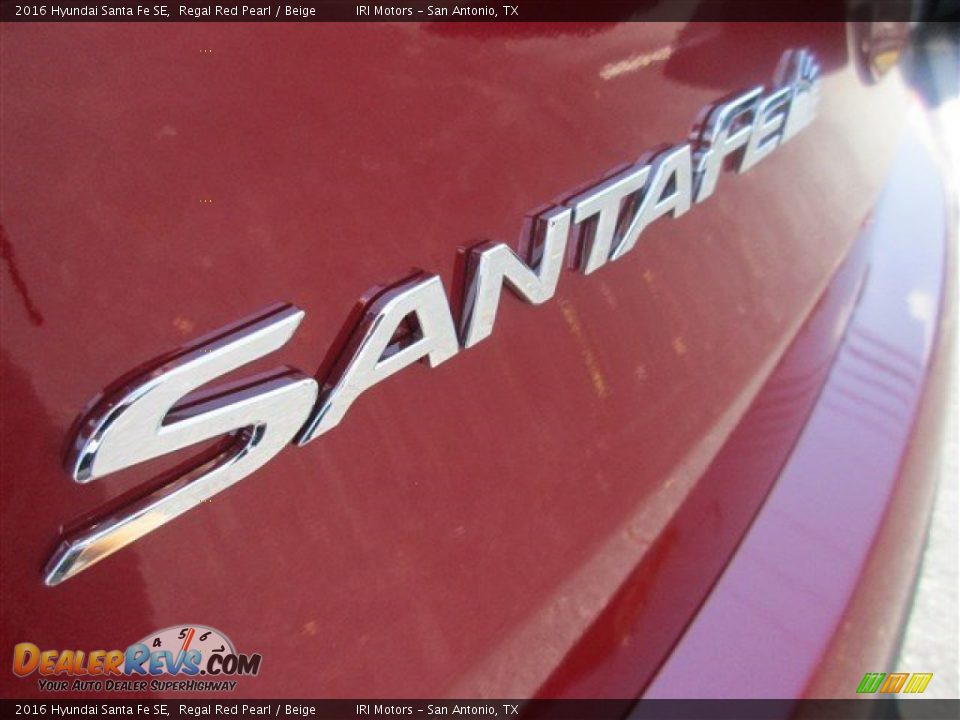 2016 Hyundai Santa Fe SE Regal Red Pearl / Beige Photo #6