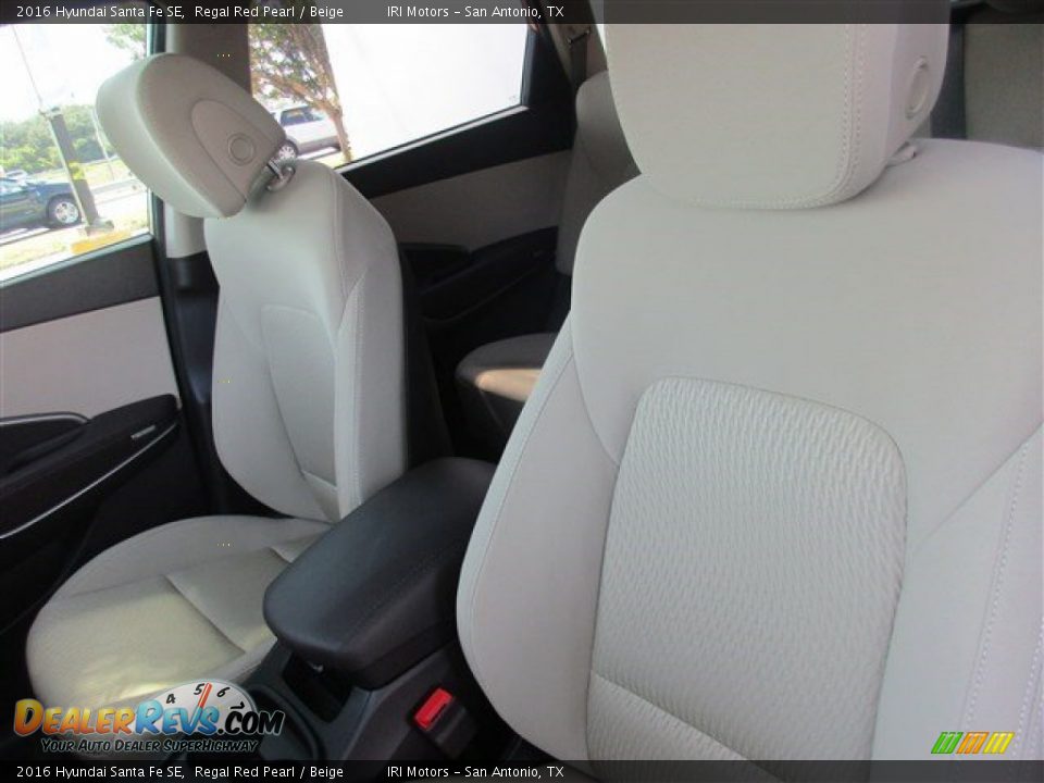 2016 Hyundai Santa Fe SE Regal Red Pearl / Beige Photo #8