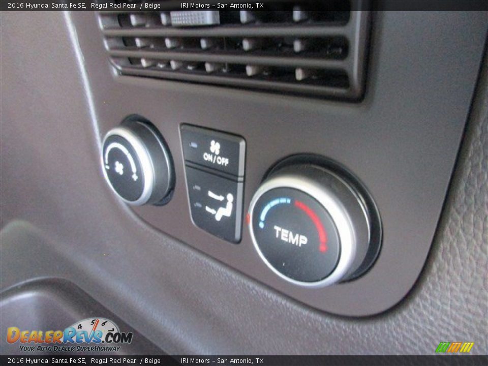 2016 Hyundai Santa Fe SE Regal Red Pearl / Beige Photo #12