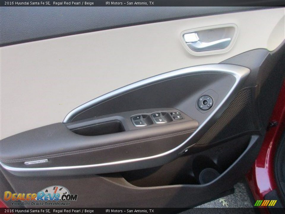 2016 Hyundai Santa Fe SE Regal Red Pearl / Beige Photo #13