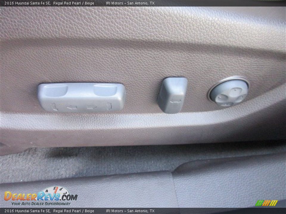 2016 Hyundai Santa Fe SE Regal Red Pearl / Beige Photo #14