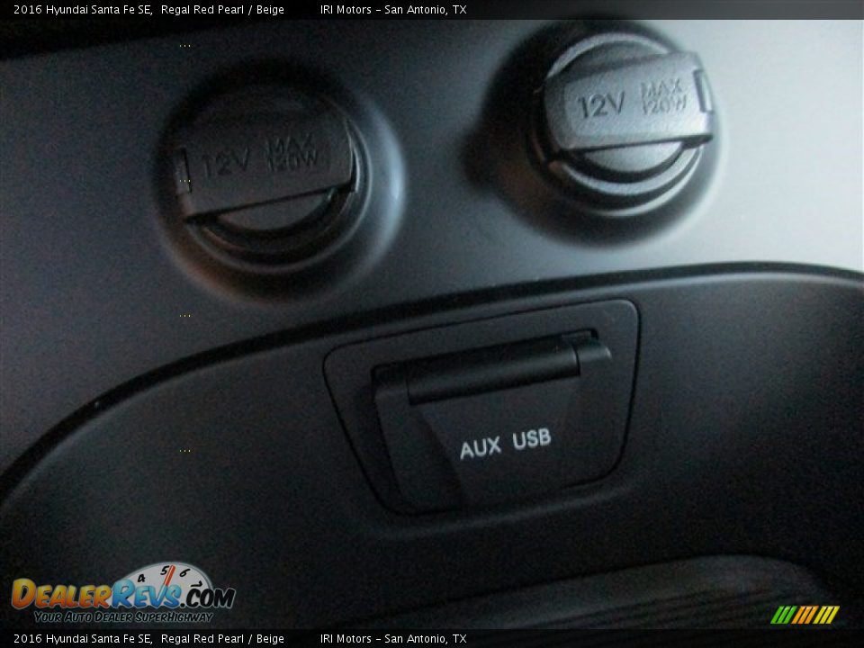 2016 Hyundai Santa Fe SE Regal Red Pearl / Beige Photo #16