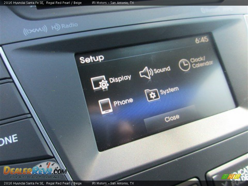 2016 Hyundai Santa Fe SE Regal Red Pearl / Beige Photo #17