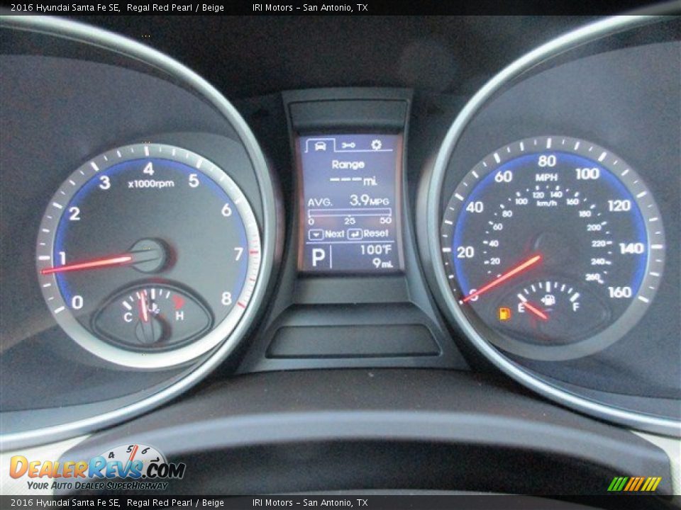 2016 Hyundai Santa Fe SE Regal Red Pearl / Beige Photo #21