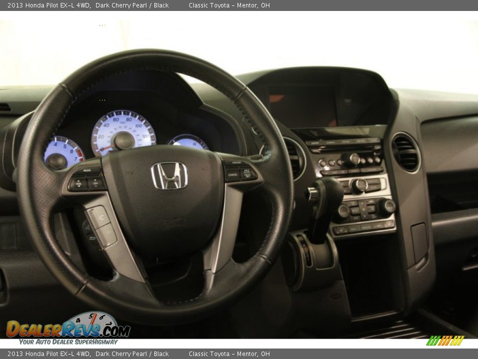 2013 Honda Pilot EX-L 4WD Dark Cherry Pearl / Black Photo #6