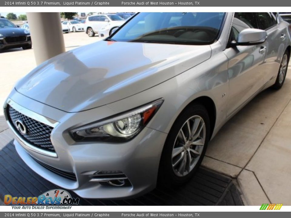 2014 Infiniti Q 50 3.7 Premium Liquid Platinum / Graphite Photo #3