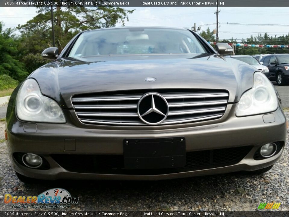 2006 Mercedes-Benz CLS 500 Indium Grey Metallic / Cashmere Beige Photo #2