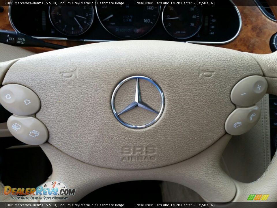 2006 Mercedes-Benz CLS 500 Indium Grey Metallic / Cashmere Beige Photo #16