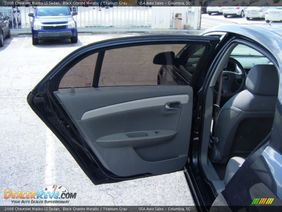 2008 Chevrolet Malibu LS Sedan Black Granite Metallic / Titanium Gray Photo #9