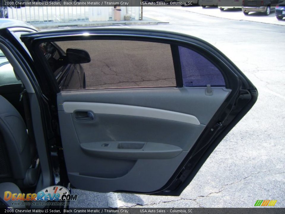2008 Chevrolet Malibu LS Sedan Black Granite Metallic / Titanium Gray Photo #11