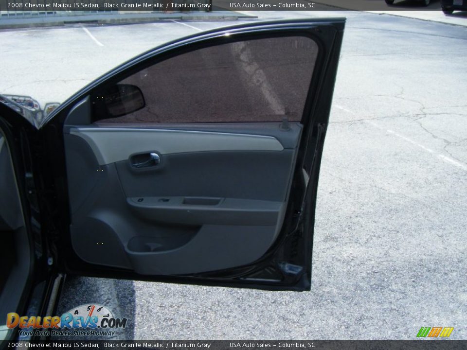 2008 Chevrolet Malibu LS Sedan Black Granite Metallic / Titanium Gray Photo #13