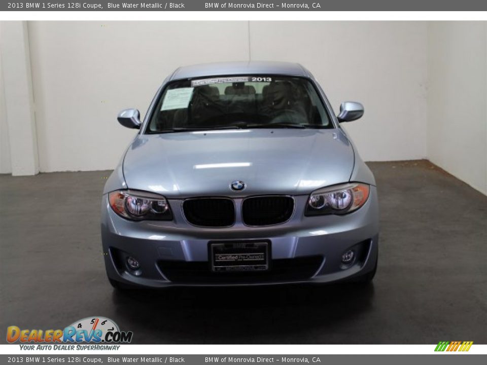 2013 BMW 1 Series 128i Coupe Blue Water Metallic / Black Photo #7