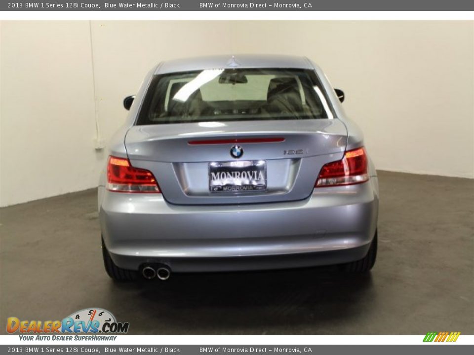 2013 BMW 1 Series 128i Coupe Blue Water Metallic / Black Photo #8