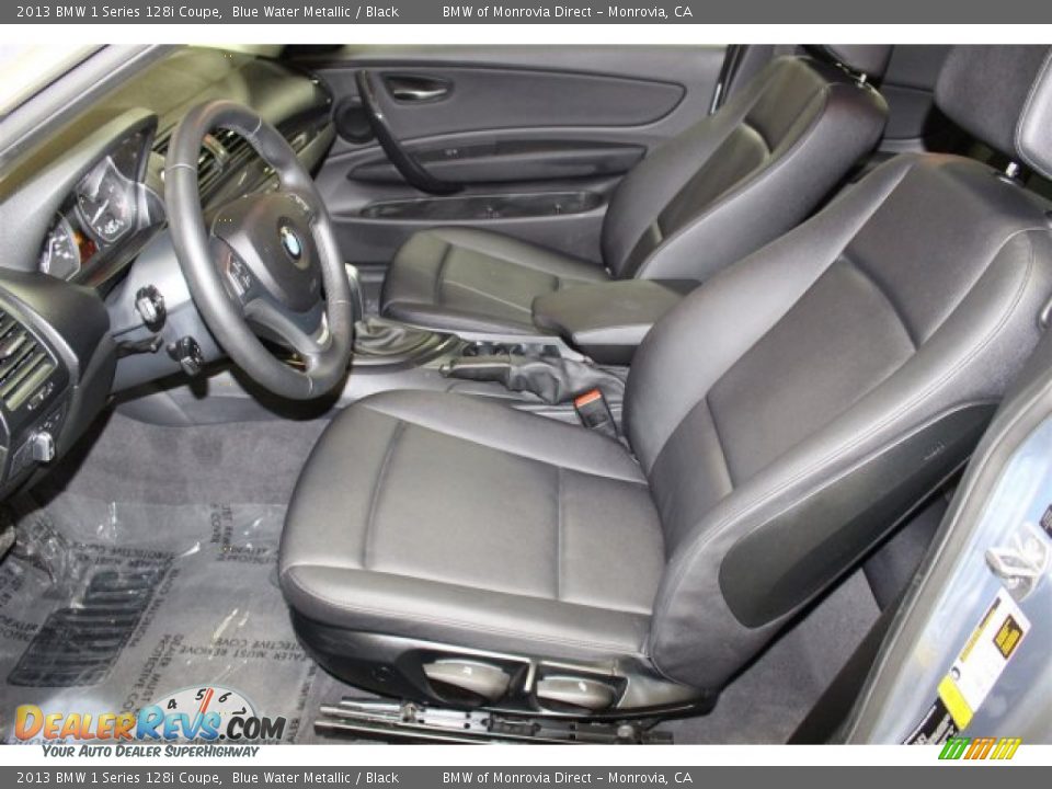 2013 BMW 1 Series 128i Coupe Blue Water Metallic / Black Photo #12