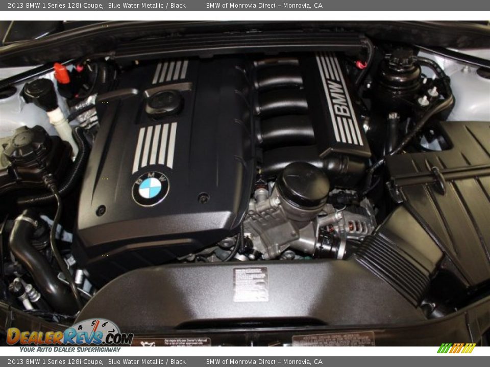 2013 BMW 1 Series 128i Coupe Blue Water Metallic / Black Photo #19