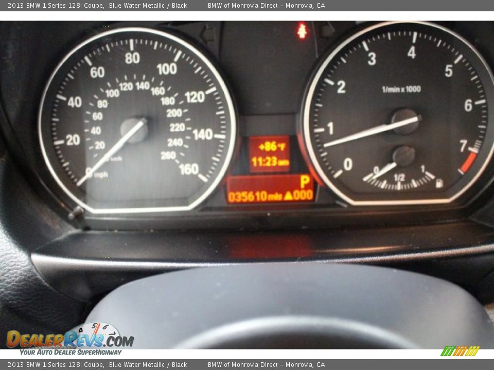 2013 BMW 1 Series 128i Coupe Blue Water Metallic / Black Photo #21