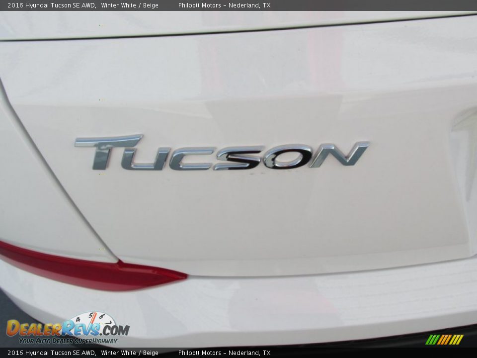 2016 Hyundai Tucson SE AWD Winter White / Beige Photo #13