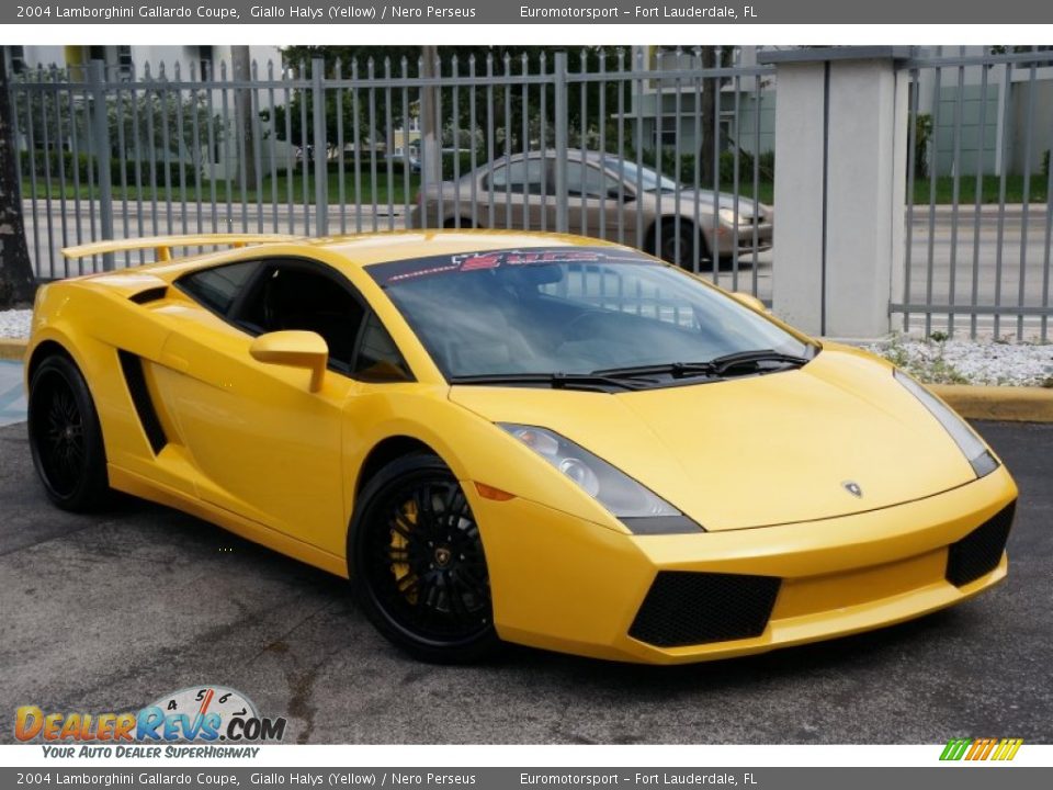 2004 Lamborghini Gallardo Coupe Giallo Halys (Yellow) / Nero Perseus Photo #4